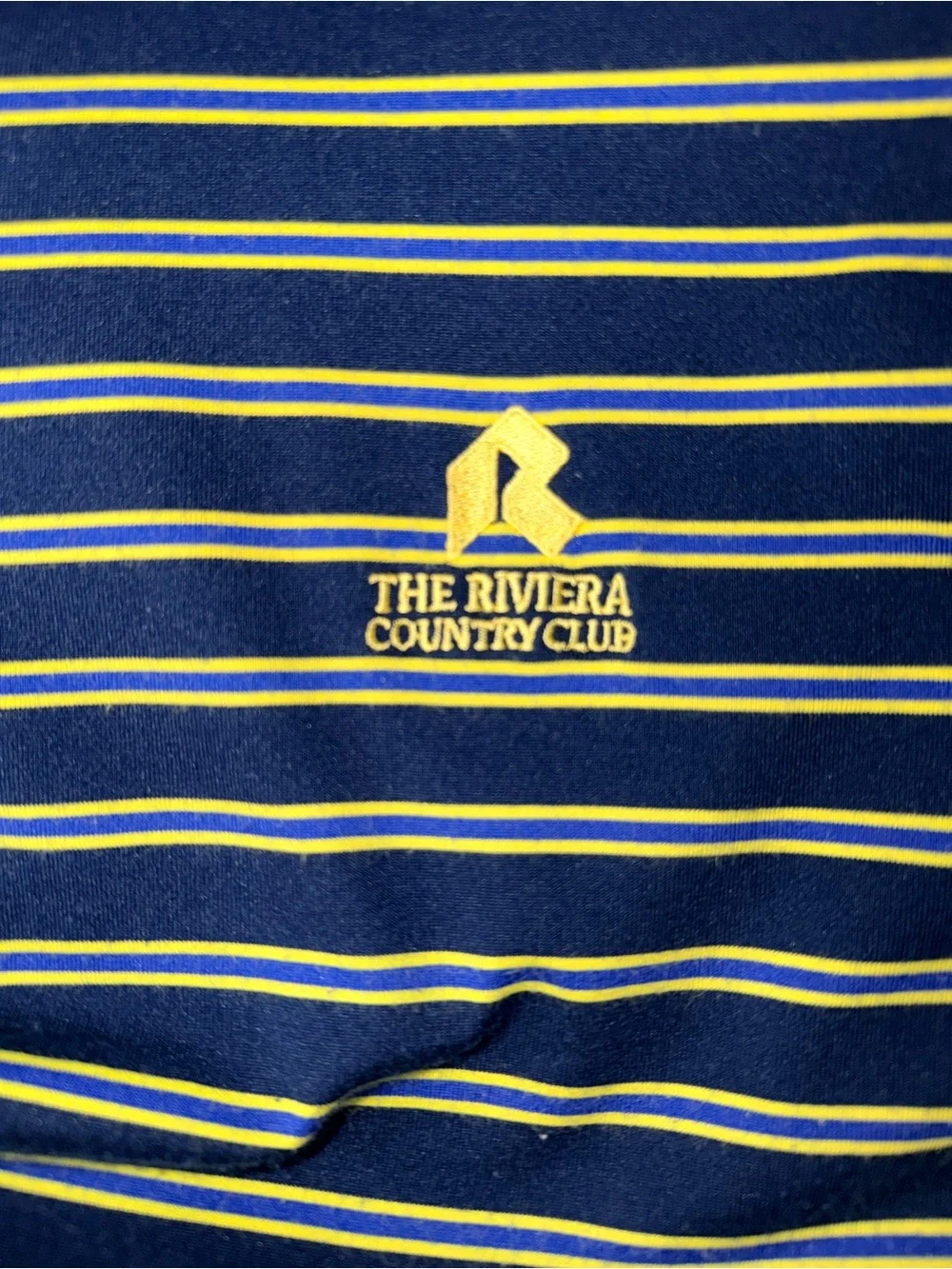 Polo Golf Ralph Lauren Riviera Country Club Striped Polo Shirt Large - Picture 10 of 11
